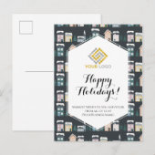 Kerstwoningen Winter Logo Business Briefkaart (Voorkant / Achterkant)