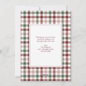 Kerstwoorden feestdag Kaart (Achterkant)