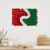 Kerstwoorden Verwante tekst Poster (Keuken)