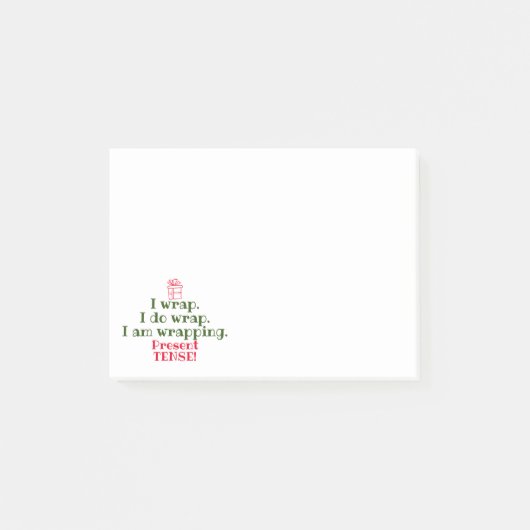 kerstwoordspeling | Funny Holiday Grammar Humor Post-it® Notes (Voorkant)