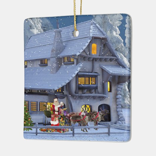 kerstworkshop keramisch ornament (Links)