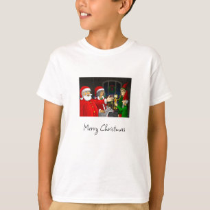 Kerstworkshop van Kerstman en mevrouw Claus T-shirt