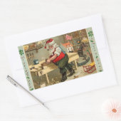  kerstworkshop voor kerstmis rechthoekige sticker (Envelop)