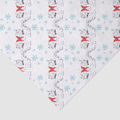 kerstwrapping voor West Highland Terrier Tissuepapier (Detail)
