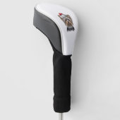 KerstYorkie Golfheadcover (Schuin)
