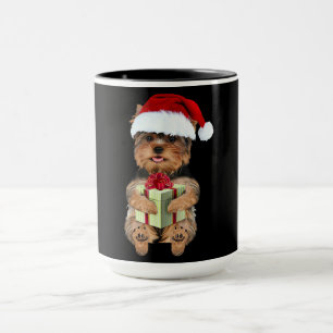 KerstYorkie - Yorkshire Terrier Funny Dog Mok