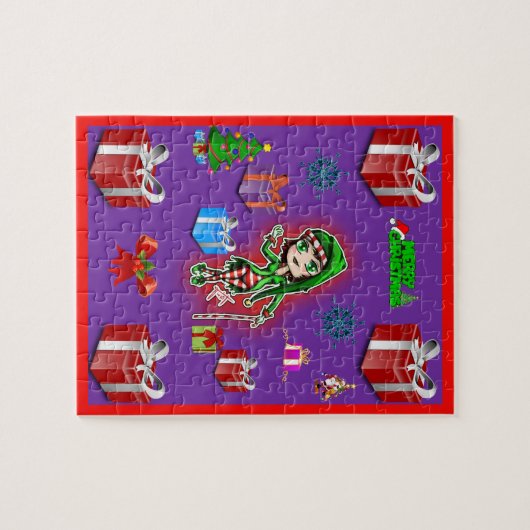 Kerstzaag Puzzle Legpuzzel (Horizontaal)