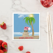 kerstzand Man Papier Bord Napkins Servet (Insitu)