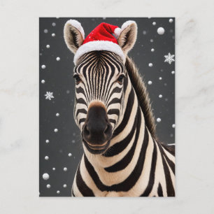 kerstZebra Briefkaart