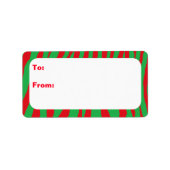 kerstZebra Etiket (Voorkant)