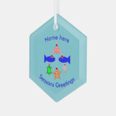 kerstZee - Aangepast Glas Ornament (Voorkant links)