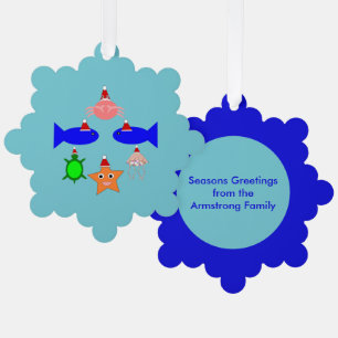 kerstZee - Aangepast Ornament Kaart