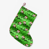 KerstZee Otters Green Waves Kleine Kerstsok (Voorkant (Hangend))