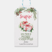 Kerstzeep Handgemaakt Cadeaulabel (Achterkant)