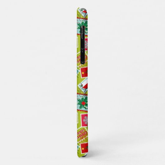 Kerstzegels met kerst Case-Mate iPhone case (Achterkant/links)