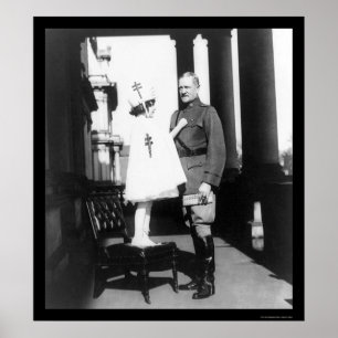 kerstzegels voor generaal Pershing 1921 Poster