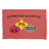 Kerstzegen Kussensloop (Voorkant-Links)