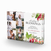 Kerstzegen Multi foto waterverf gebladerte (Rechts)