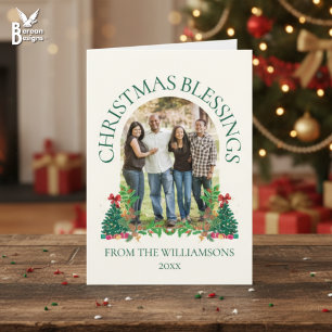 KERSTZEGENINGEN Familie Foto Kaart