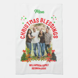 KERSTZEGENINGEN Familie Reünie Souvenir Theedoek