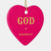 kerstzegeningen keramisch ornament (Rechts)