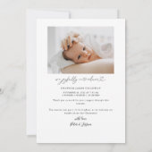 Kerstzegeningen Mistletoe Geboorteaankondiging Aankondiging (Achterkant)