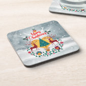 kerstziel bier onderzetter (Linkerzijde)