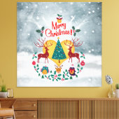 kerstziel canvas afdruk (Insitu (Woonkamer))