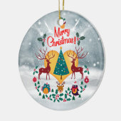 kerstziel keramisch ornament (Links)