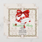 Kerstzilver Bells CUTE-kerstfeestdag Kaart (Voorkant / Achterkant)