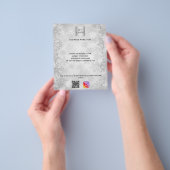 Kerstzilverbusiness logo qr-code instagram flyer (Hand)