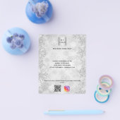 Kerstzilverbusiness logo qr-code instagram flyer (Enkel)