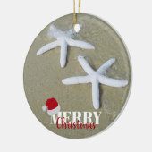 Kerstzomerstaartstrand Keramisch Ornament (Links)