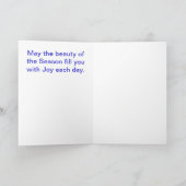 kerstzwaan feestdagen kaart (Binnen)