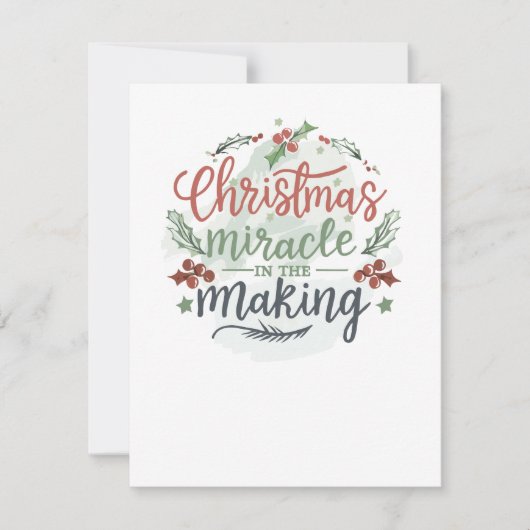 Kerstzwangerschap Aankondiging (Voorkant)