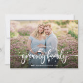 Kerstzwangerschap Foto Aankondiging (Voorkant)