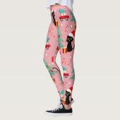 Kerstzwarte kat leggings (Links)