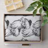 Kerstzwarte  kerstman tissuepapier (Geschenk)