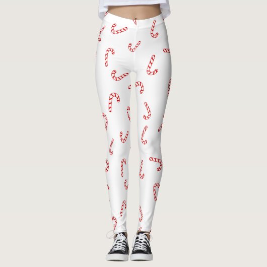 Kerstzwarte Kerstmis Leggings (Voorkant)