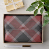 Kerstzwarte rode flannelvlecht tissuepapier (Geschenk)