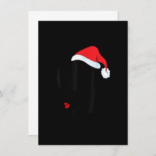 Kerstzwarte vrouwen Afrikaanse kerstman P Kaart (Voorkant / Achterkant)