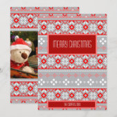 Kerstzweten Foto Feestdagenkaart (Voorkant / Achterkant)