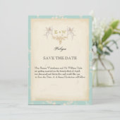  kersub boek met de titel bleek blue Wedding Save The Date (Staand voorkant)