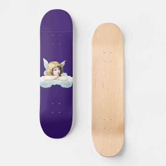  kerubengel op een wolk skateboard (Voorkant)