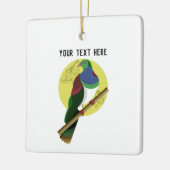 KERURU Wood-duif Keramisch Ornament (Links)