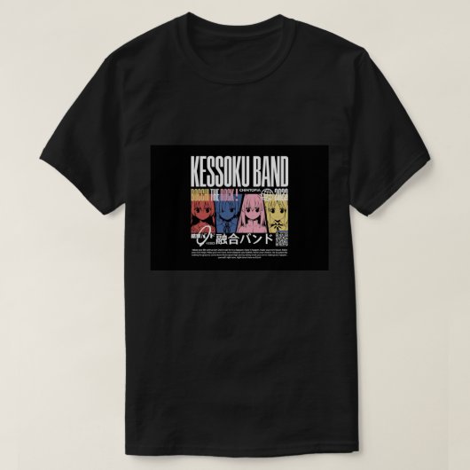 Kessoku Band - Bocchi De Rock T-shirt (Design voorkant)