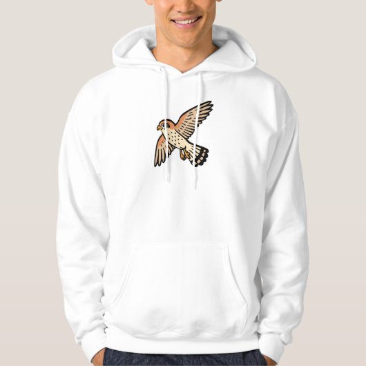 Kestrel Bird Hovering Hoodie (Voorkant)
