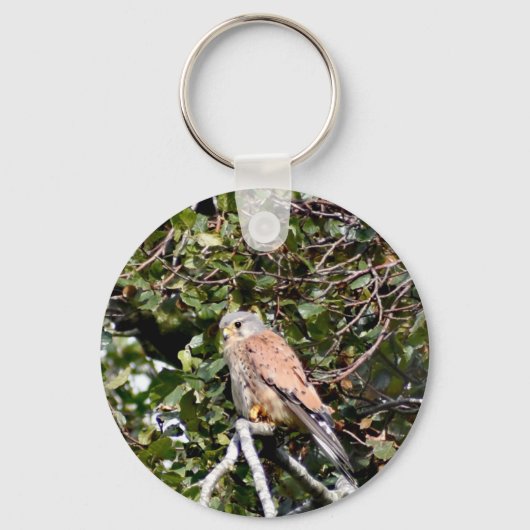 Kestrel Button Key Ring Sleutelhanger (Voorkant)