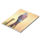 Kestrel, Falco sparverius, Inheems voor de VS en C Notitieblok (Gedraaid)