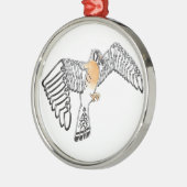 Kestrel Metalen Ornament (Links)